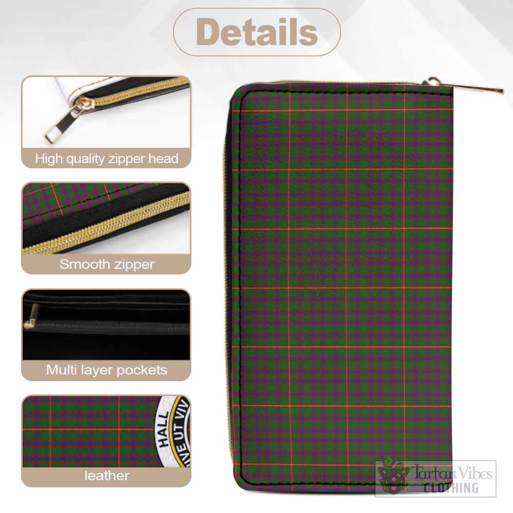 Tartan Vibes Clothing Hall Tartan Women's Leather Wallet with Family Crest