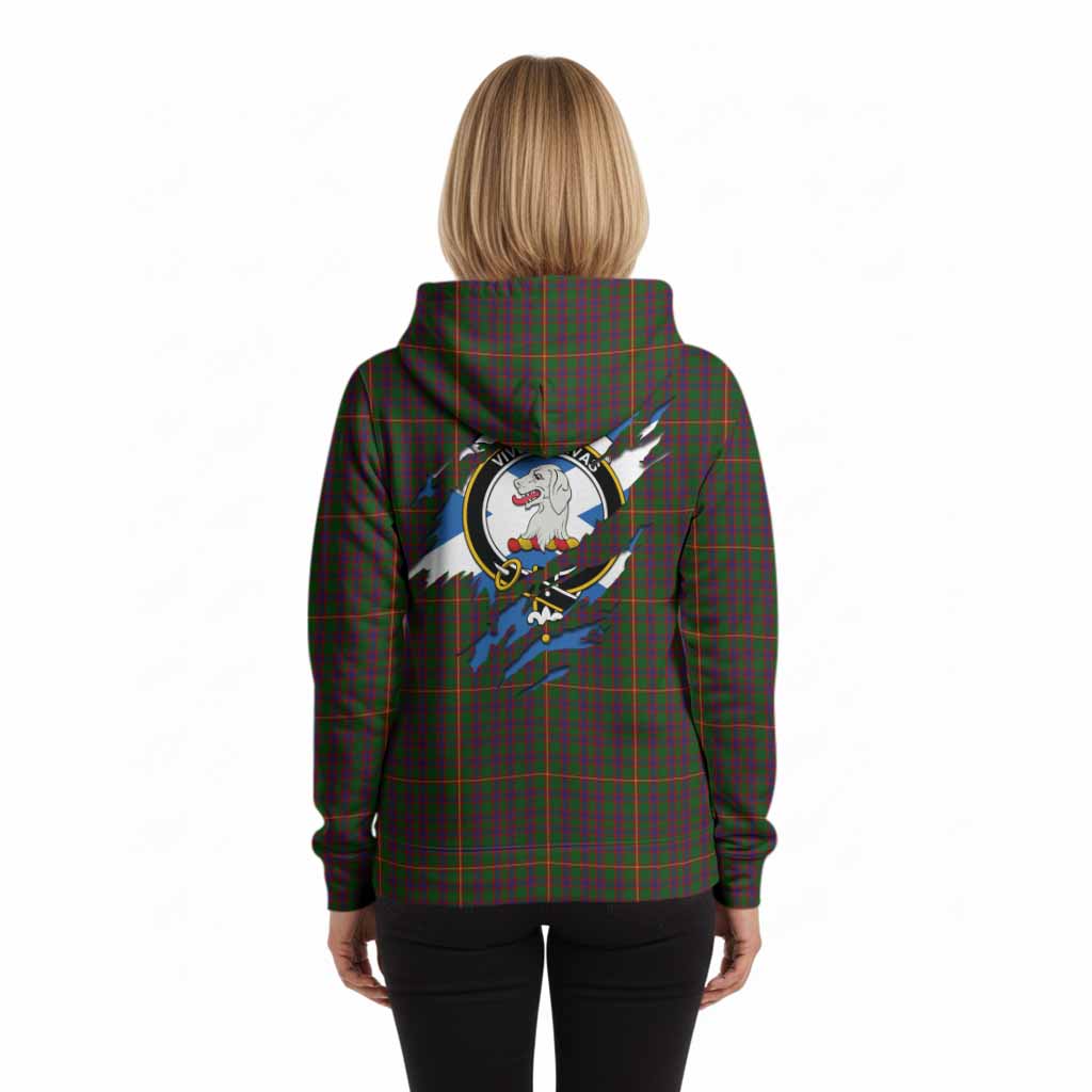 Hall Clan Crest In Me Tartan Hoodie Scotland Flag Style