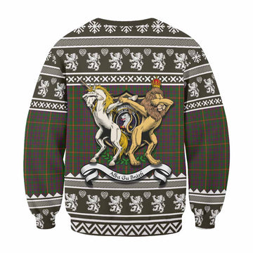 Hall Clan Tartan Crest Christmas Sweatshirt Coat of Arms Funny Style