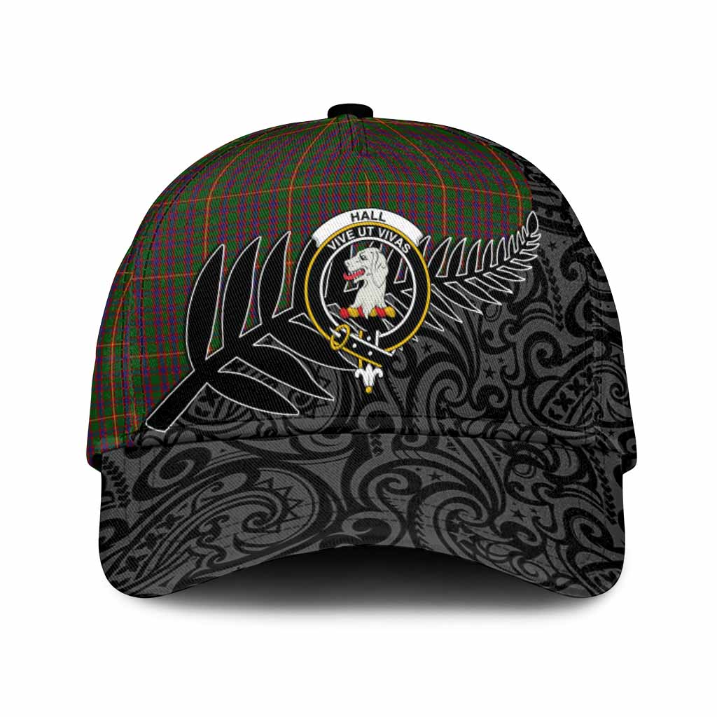 Hall Crest Tartan Classic Cap with New Zealand Silver Fern Half Style