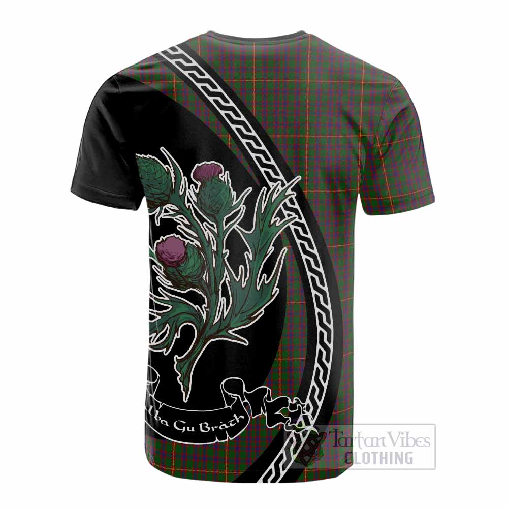 Hall Family Crest Tartan Cotton T-shirt Alba Thistle Inspired - Tartan Vibes Clothing