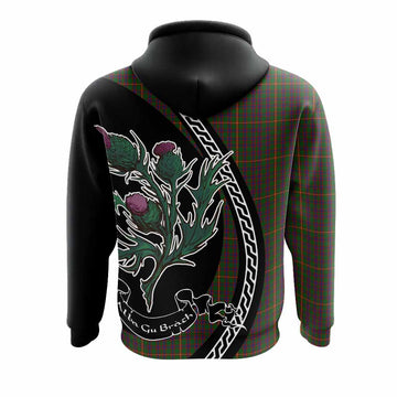 Hall Family Crest Tartan Hoodie Alba Thistle Inspired