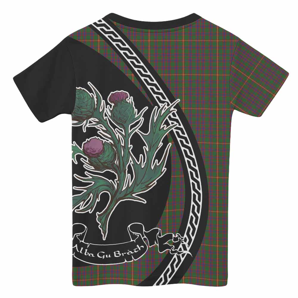 Hall Family Crest Tartan Kid T-shirt Alba Thistle Inspired - Tartan Vibes Clothing