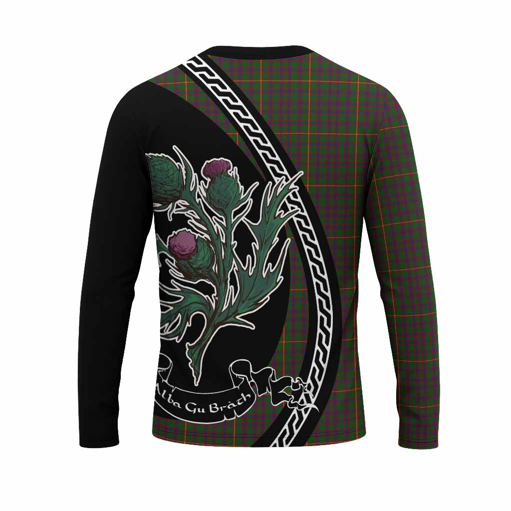 Hall Family Crest Tartan Long Sleeve T-Shirt Alba Thistle Inspired - Tartan Vibes Clothing