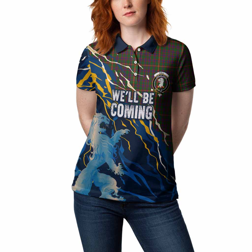 Hall Scotland Tartan Women Polo Shirt WC2026 Football - We'll Be Coming