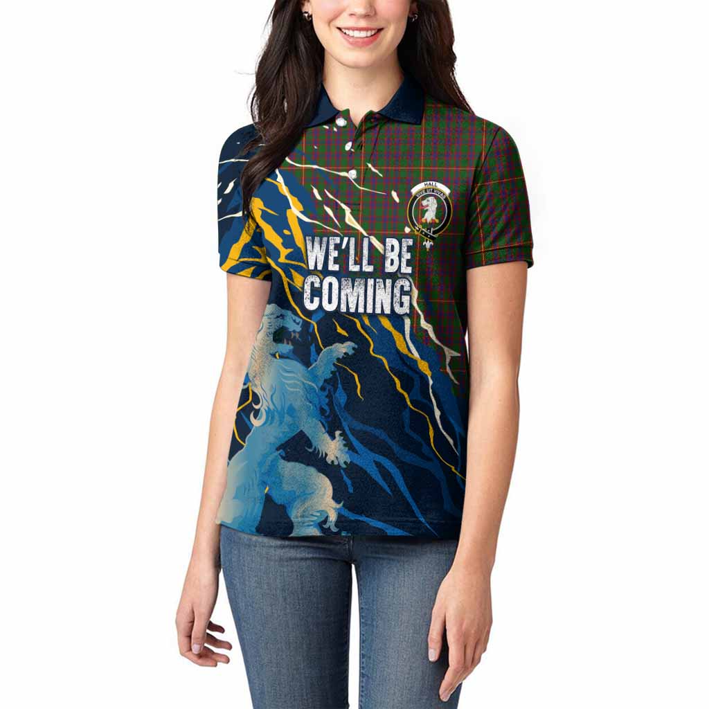 Hall Scotland Tartan Women Polo Shirt WC2026 Football - We'll Be Coming