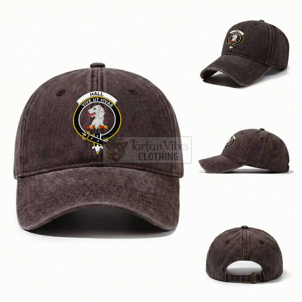 Hall Scottish Clan Crest Washed Baseball Cap