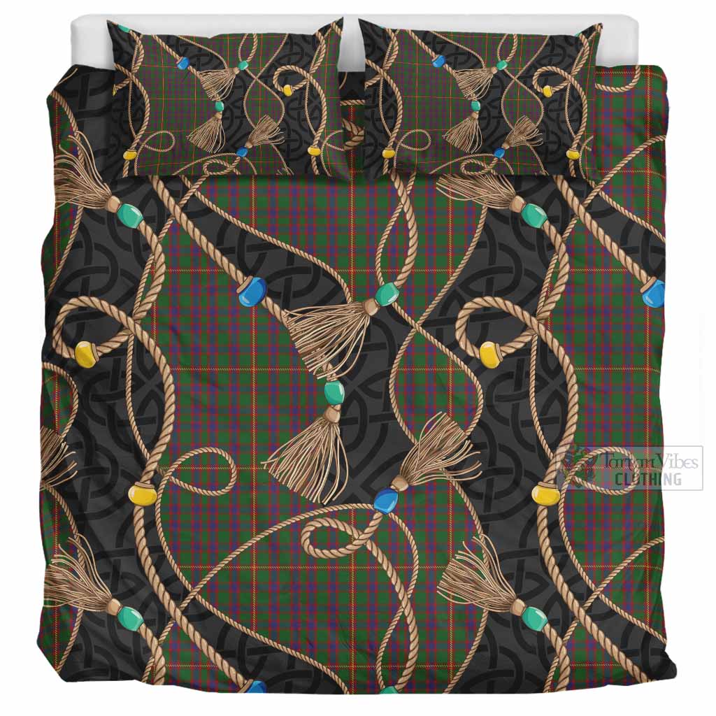 Hall Scottish Tartan Twisted Ropes Stylized Bedding Set UK Bedding Set UK Super King 104*94 inch - Tartan Vibes Clothing