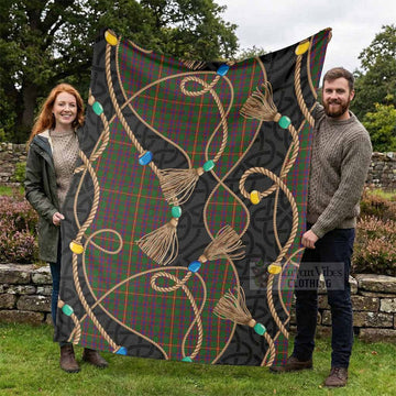 Hall Scottish Tartan Twisted Ropes Stylized Blanket - Tartan Vibes Clothing