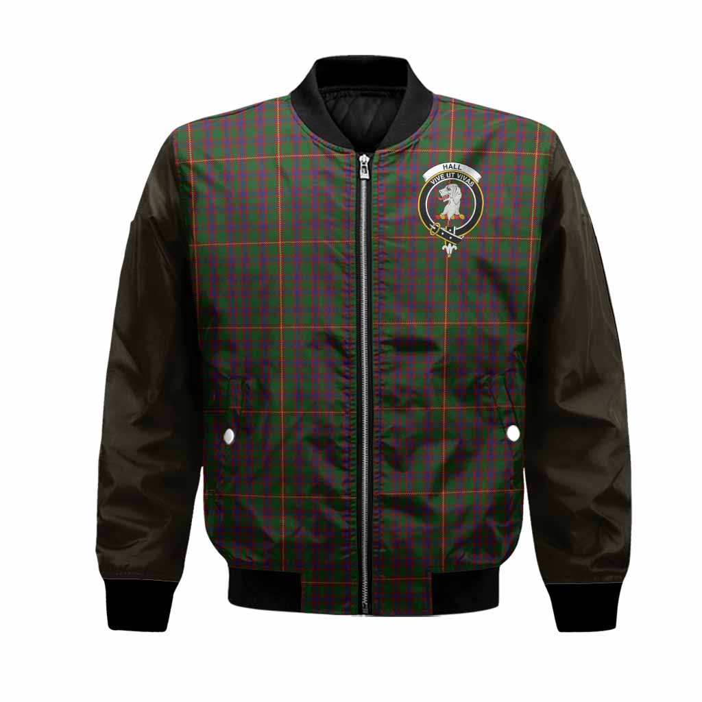 Hall Tartan Accent Bomber Jacket with Family Crest