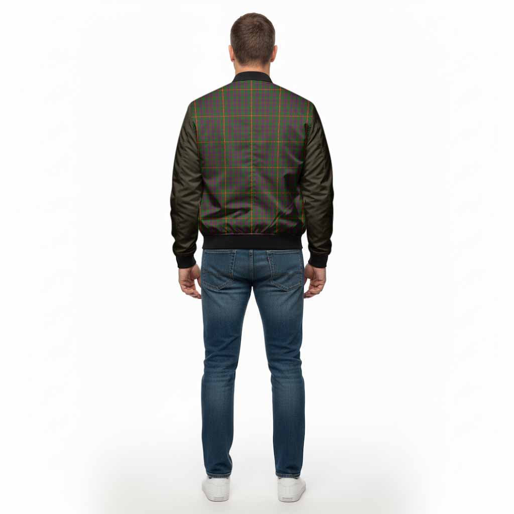 Hall Tartan Accent Bomber Jacket with Family Crest