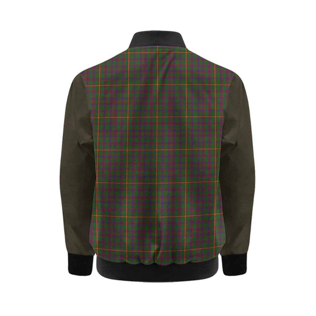 Hall Tartan Accent Kid Bomber Jacket with Family Crest
