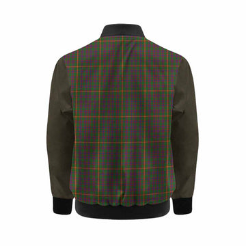 Hall Tartan Accent Kid Bomber Jacket with Family Crest
