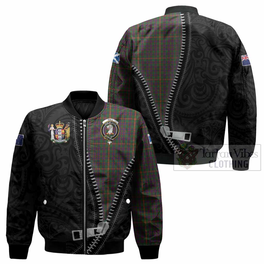 Hall Tartan Bomber Jacket New Zealand Pattern Unique Zipper Stylized
