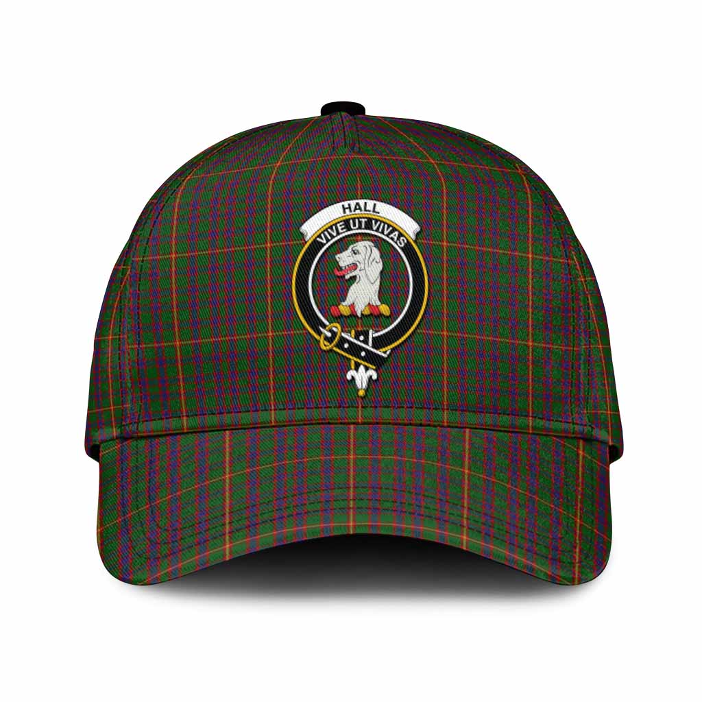 Hall Tartan Classic Cap with Family Crest