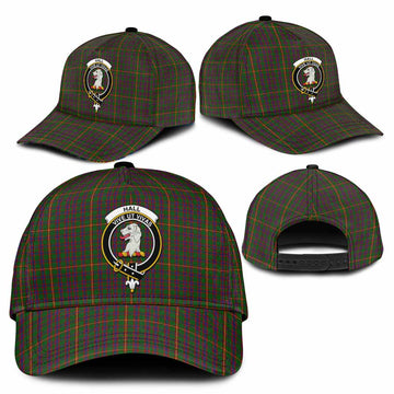 Hall Tartan Classic Cap with Family Crest