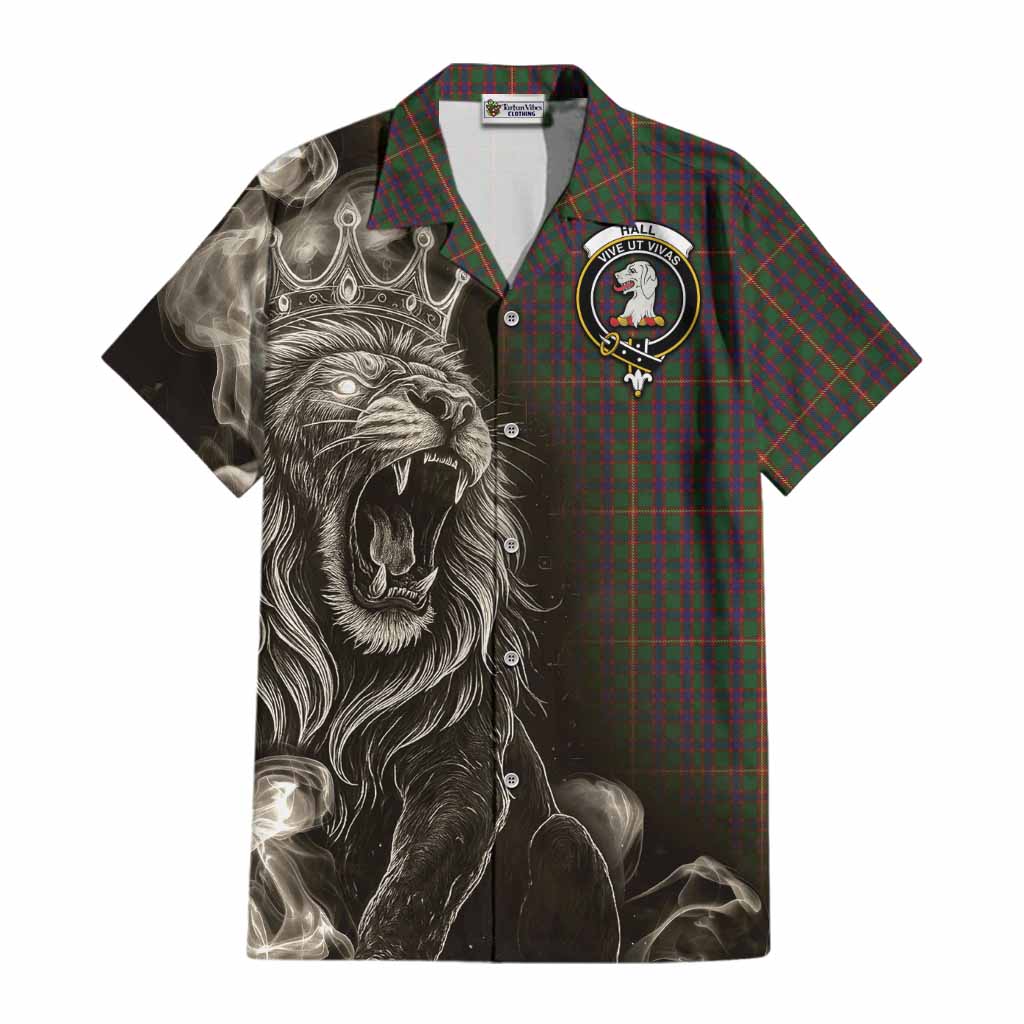 Hall Tartan Cotton Hawaiian Shirt Roaring Lion Heritage