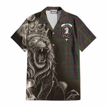 Hall Tartan Cotton Hawaiian Shirt Roaring Lion Heritage