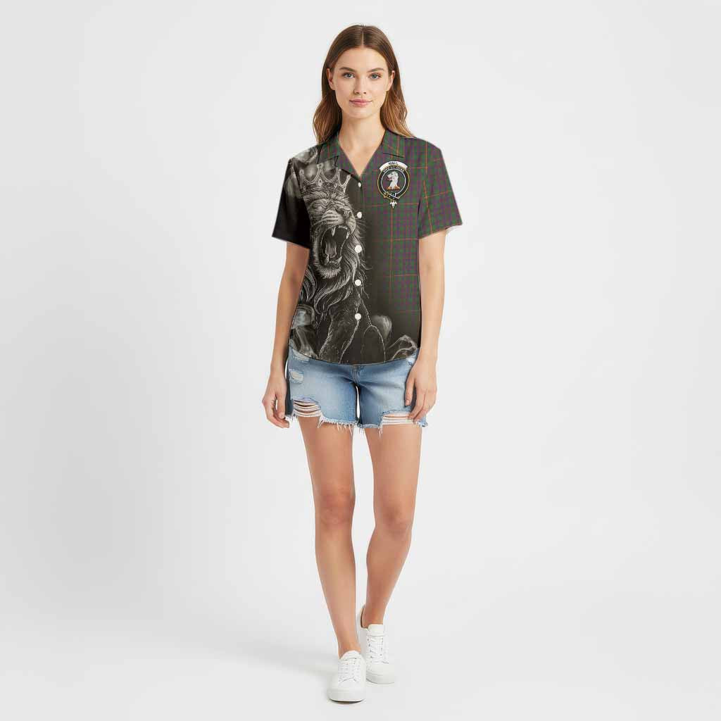 Hall Tartan Cotton Hawaiian Shirt Roaring Lion Heritage