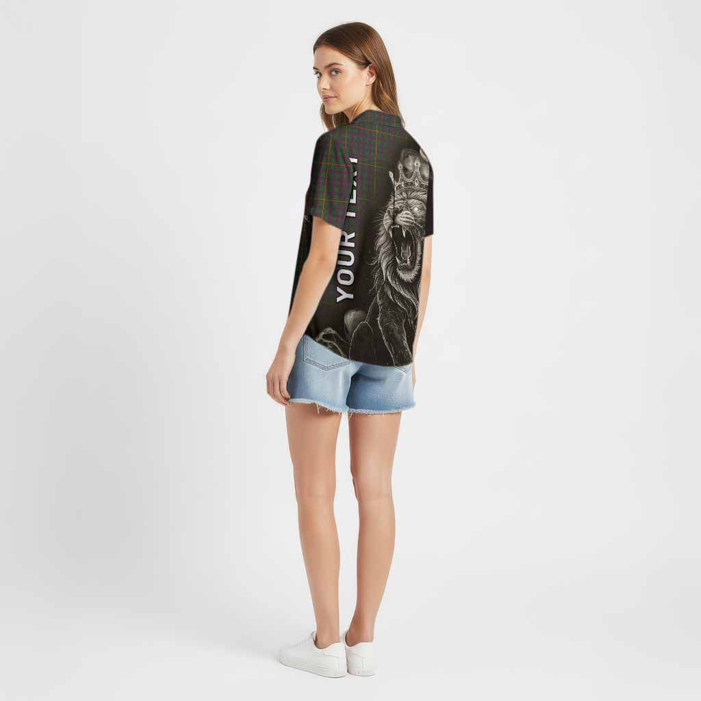 Hall Tartan Cotton Hawaiian Shirt Roaring Lion Heritage