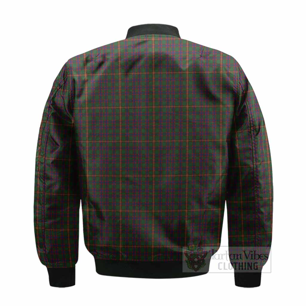 Hall Tartan Crest Bomber Jacket Ferocious Lion Style