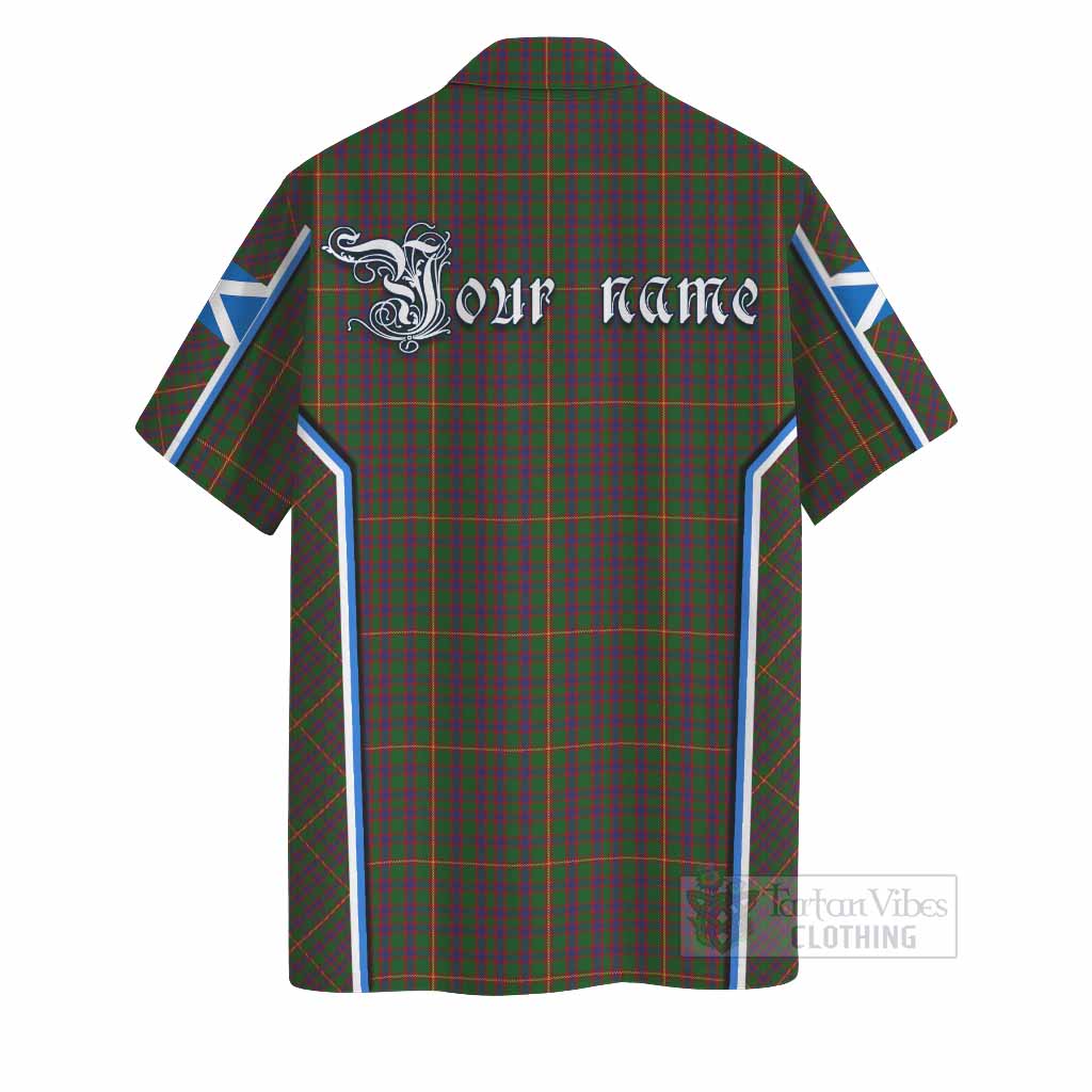 Hall Tartan Crest Hawaiian Shirt Scotland Coat of Arm Flag Style - Tartan Vibes Clothing