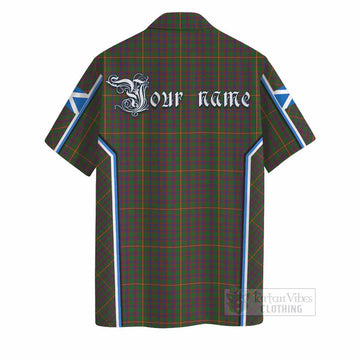 Hall Tartan Crest Hawaiian Shirt Scotland Coat of Arm Flag Style - Tartan Vibes Clothing