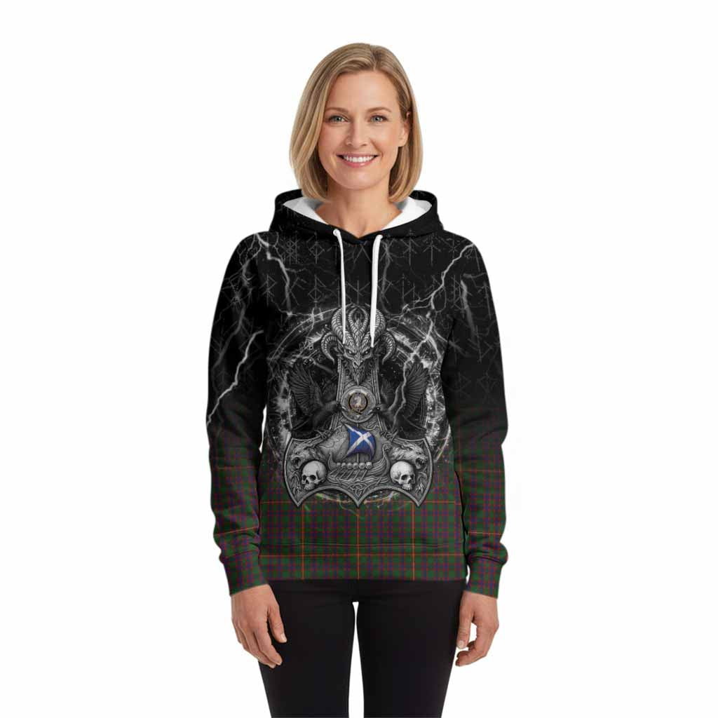 Hall Tartan Crest Hoodie Celtic Odin's Raven Legacy