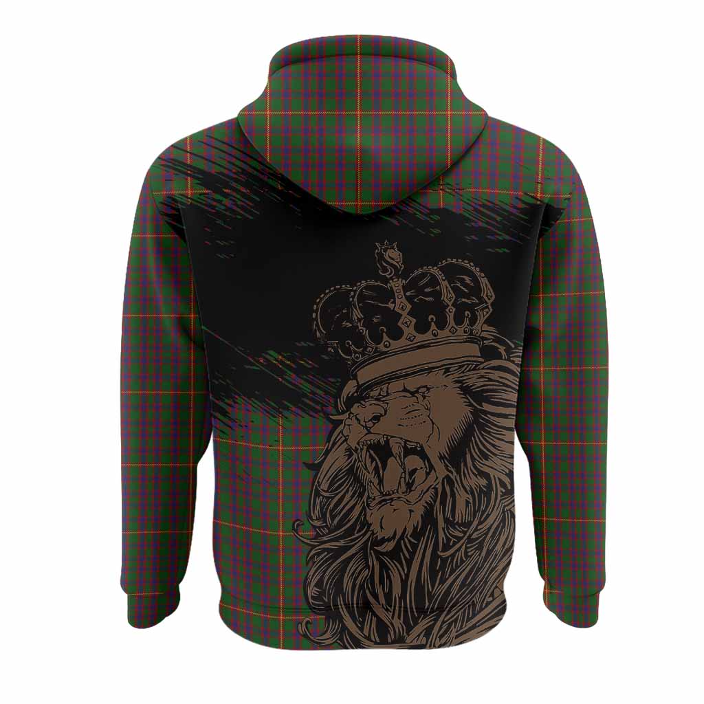 Hall Tartan Crest Hoodie Crowned Lion Heritage Style