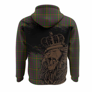 Hall Tartan Crest Hoodie Crowned Lion Heritage Style