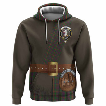 Hall Tartan Crest Hoodie Kilt Costume Style