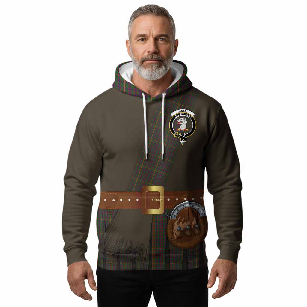 Hall Tartan Crest Hoodie Kilt Costume Style