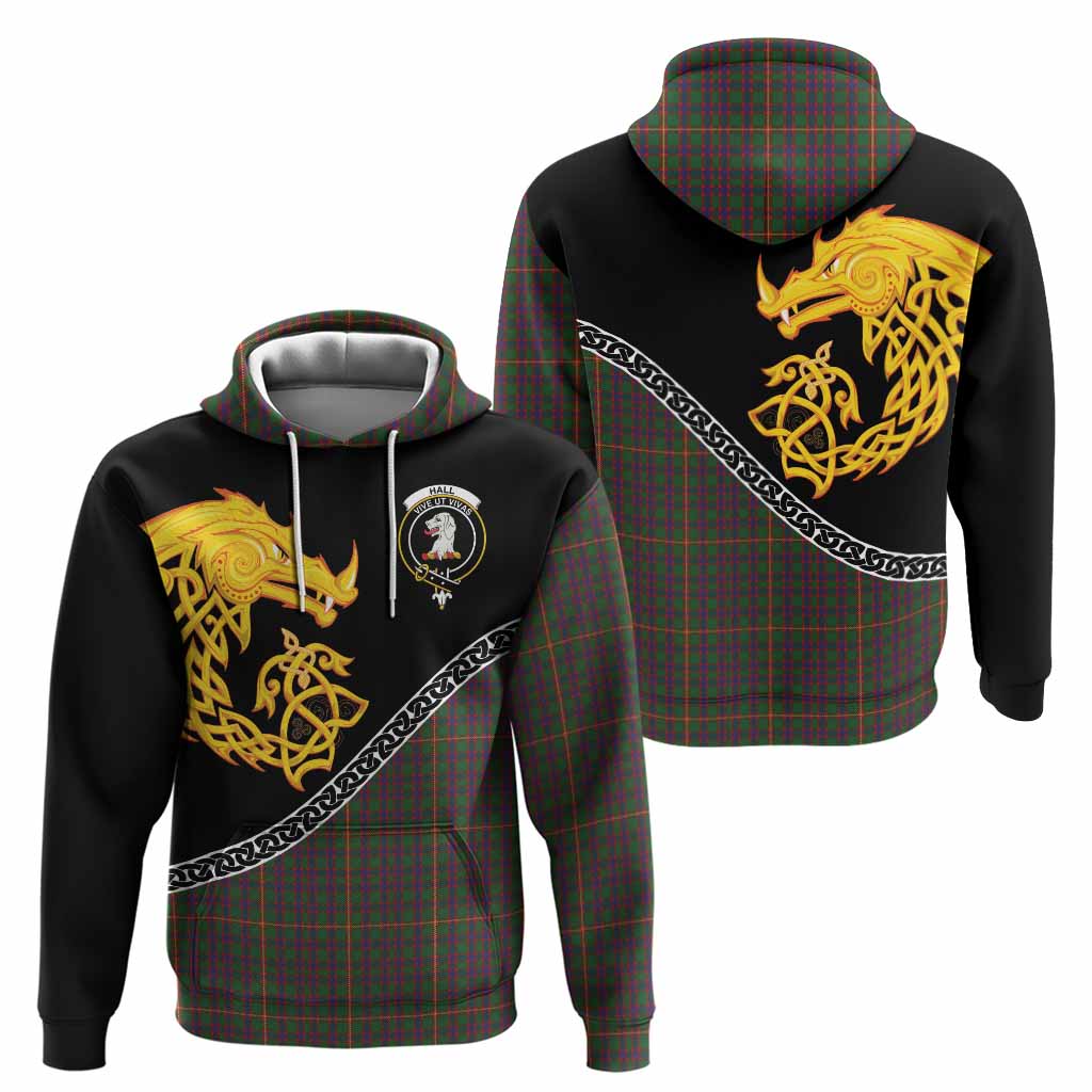 Hall Tartan Crest Hoodie Legendary Dragon Knot Half Style