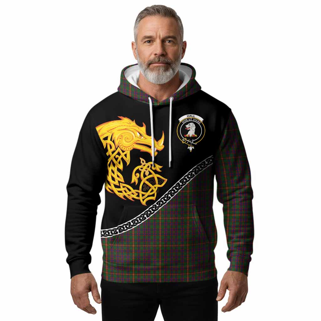 Hall Tartan Crest Hoodie Legendary Dragon Knot Half Style