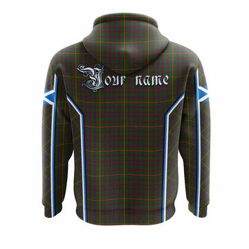 Hall Tartan Crest Hoodie Scotland Coat of Arm Flag Style - Tartan Vibes Clothing