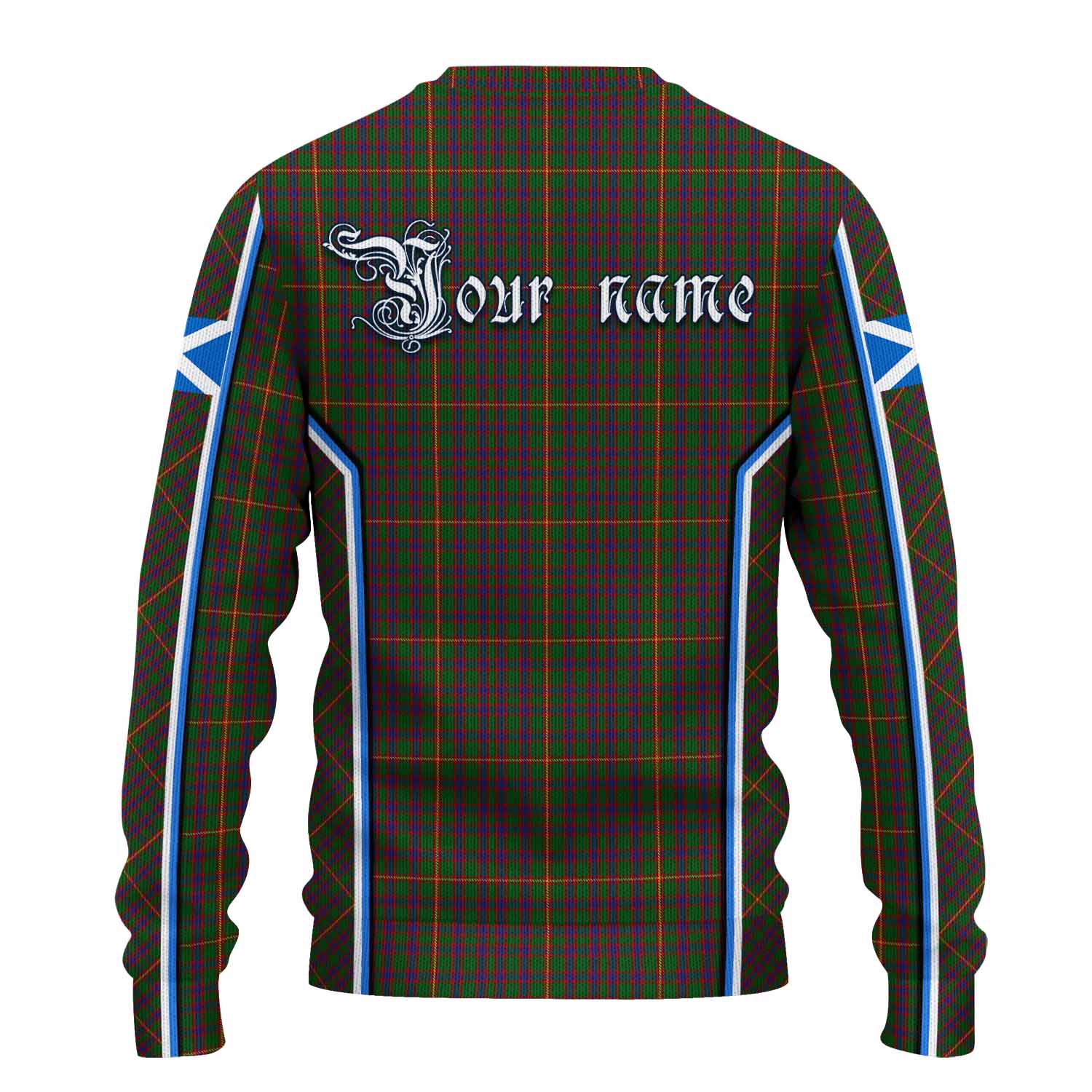 Hall Tartan Crest Knitted Sweater Scotland Coat of Arm Flag Style - Tartan Vibes Clothing