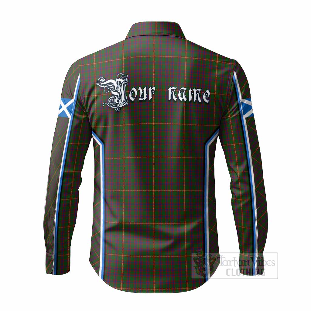 Hall Tartan Crest Long Sleeve Button Shirts Scotland Coat of Arm Flag Style - Tartan Vibes Clothing