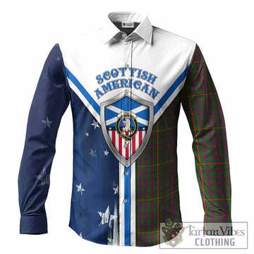 Hall Tartan Crest Long Sleeve Button Shirts Scottish-American Heritage