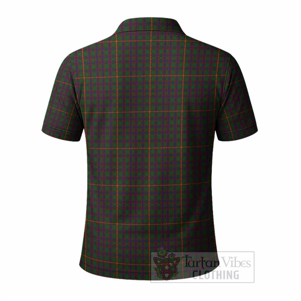 Hall Tartan Crest Polo Shirt Ferocious Lion Style