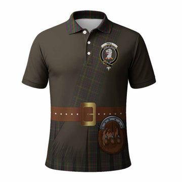Hall Tartan Crest Polo Shirt Kilt Costume Style