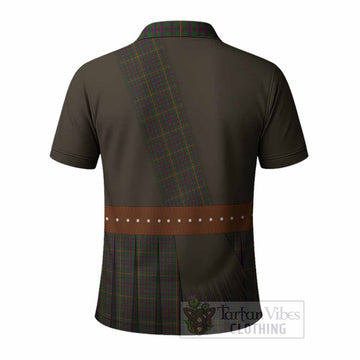 Hall Tartan Crest Polo Shirt Kilt Costume Style