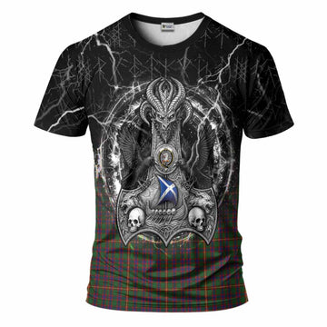 Hall Tartan Crest T-Shirt Celtic Odin's Raven Legacy