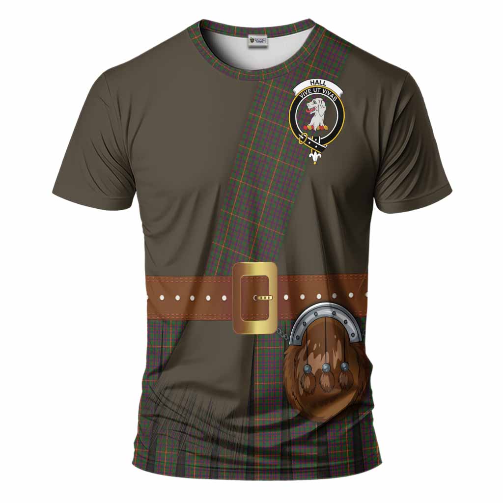 Hall Tartan Crest T-Shirt Kilt Costume Style