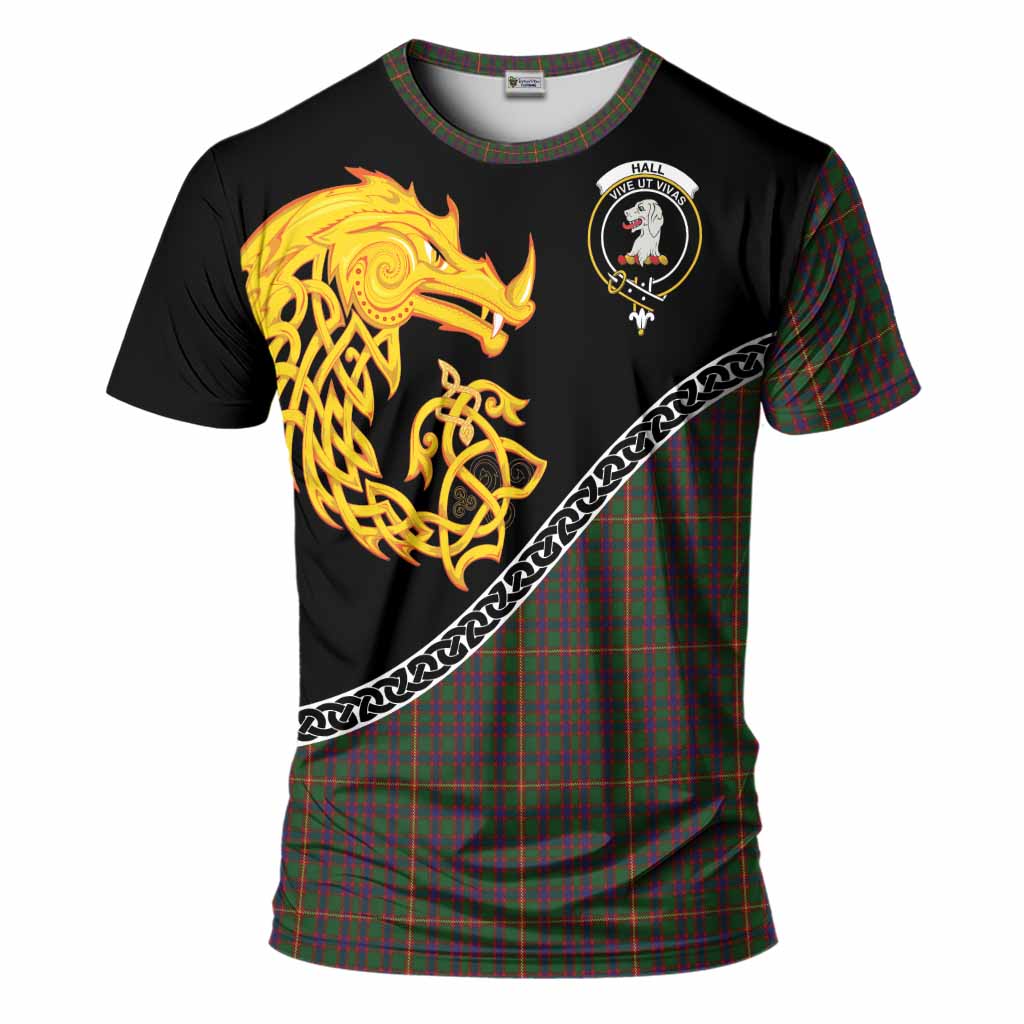 Hall Tartan Crest T-Shirt Legendary Dragon Knot Half Style