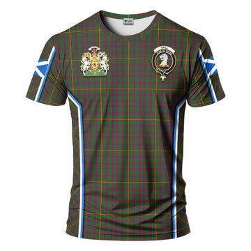 Hall Tartan Crest T-shirt Scotland Coat of Arm Flag Style - Tartan Vibes Clothing