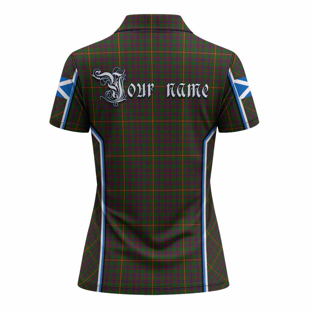 Hall Tartan Crest Women's Polo Shirt Scotland Coat of Arm Flag Style - Tartan Vibes Clothing