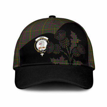 Hall Tartan Family Crest Classic Cap Scotland Thistle Floral Flag Style