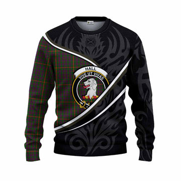 Hall Tartan Family Crest Knitted Sweater Celtic Scottish Thistle Floral - Tartan Vibes Clothing