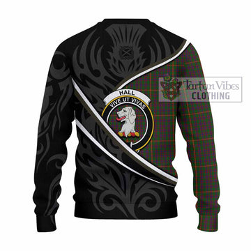 Hall Tartan Family Crest Knitted Sweater Celtic Scottish Thistle Floral - Tartan Vibes Clothing