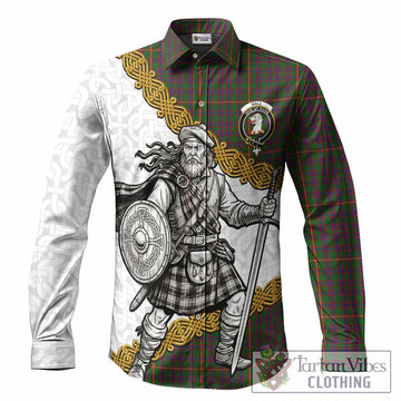 Hall Tartan Family Crest Long Sleeve Button Shirts Scottish Highland Warrior Celtic Alba Gu Brath